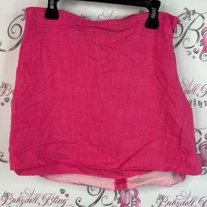Zara skirt zip up bright pink zipper Pink Mini Skirt